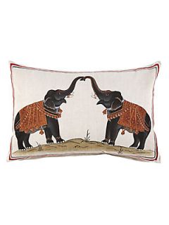 John Robshaw Two Elephants Pillow   No Color