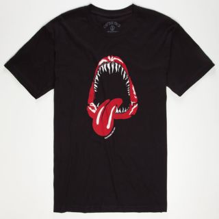 Sticky Jaws Mens T Shirt Black In Sizes Small, Medium, Xx Large, X 