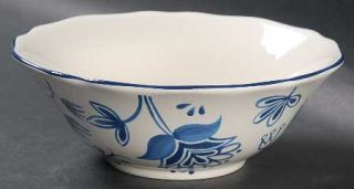 IKEA Arv Idyll Coupe Cereal Bowl, Fine China Dinnerware   Dark Blue Floral, Band