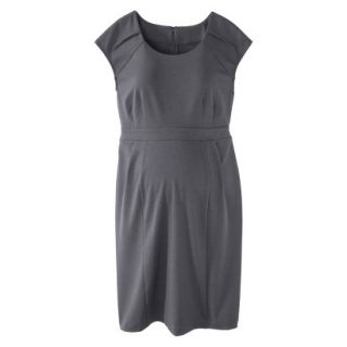 Liz Lange for Target Maternity Short Sleeve Ponte Dress   Gray XXL