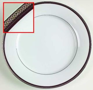 Noritake Renwick Platinum Dinner Plate, Fine China Dinnerware   Legendary, Plati