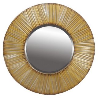 Mirrors for the Wall 24 Beveled Mirror   Gold