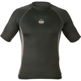 Ergodyne CORE Performance Work Wear Short Sleeve T Shirt   Black, 2XL, Model