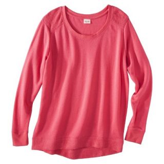 Mossimo Supply Co. Juniors Plus Size Long Sleeve Sweatshirt   Red 2