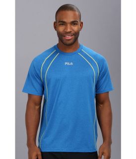 Fila Contrast Stitched Crew Neck Mens Short Sleeve Pullover (Blue)
