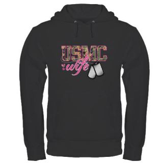  USMC Wife Hoodie (dark)