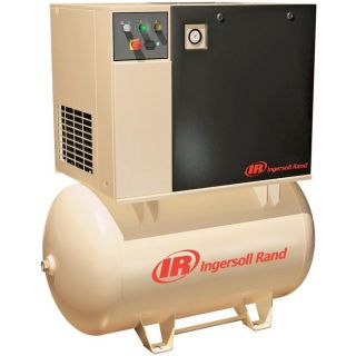 Ingersoll Rand Rotary Screw Compressor   230 Volts, 3 Phase, 15 HP, 55 CFM,