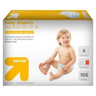 up&up Baby Diapers Bulk Pack   Size 4 (156 Count)