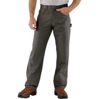 Carhartt Loose Fit Canvas Carpenter Jean   Charcoal, 38 Inch Waist x 36 Inch