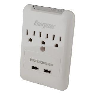 Energizer 3 Outlet Surge Protector with USB Ports, Model ENG0SRG001