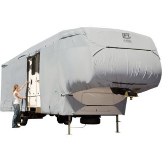 Classic Accessories Permapro 5th Wheel Cover   Gray, Fits 37ft. 41ft. 5th