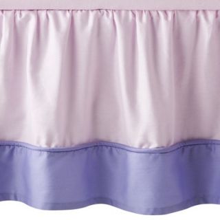 Pink and Lavender Butterfly Toddler Bed Skirt