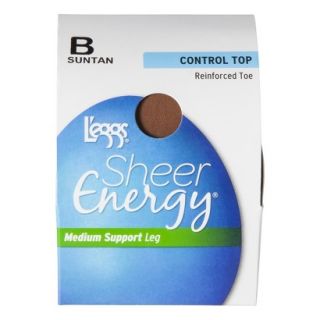 Leggs Sheer Energy Control Top Pantyhose   Suntan L