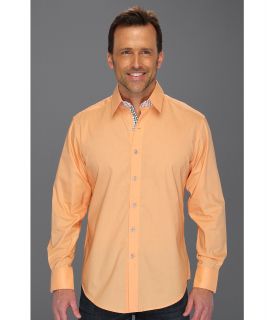 Robert Graham Bay Shore L/S Woven Mens Long Sleeve Button Up (Orange)