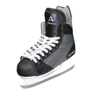 Mens American Ice Force Hockey Skate   Black (12)