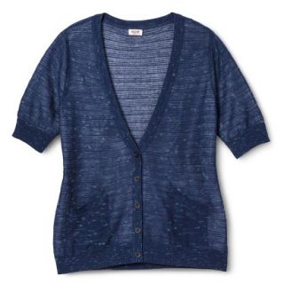 Mossimo Supply Co. Juniors Plus Size Short Sleeve Cardigan   Blue 4X