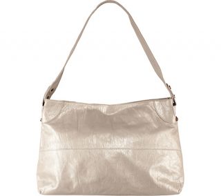 Womens Latico Cooper Hobo 7805   Metallic White Leather Fashion Handbags
