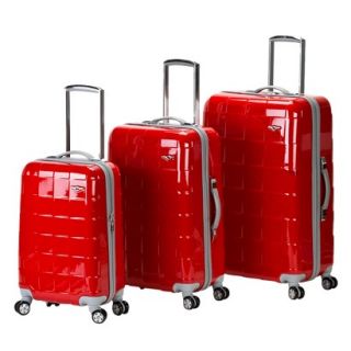 Rockland Celebrity 3 pc. Hard Sided Luggage Set   Red