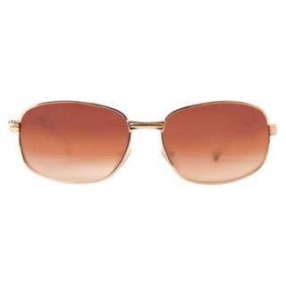 Dickies Rectangle Sunglasses   Gold/Brown