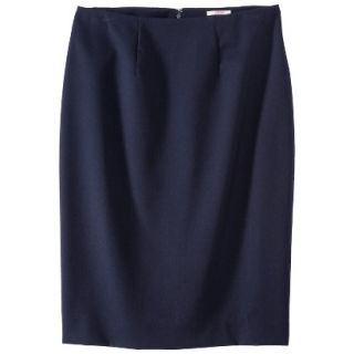 Merona Petites Classic Pencil Skirt   Blue 6P