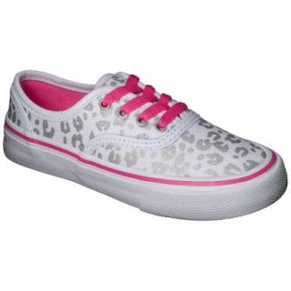 Girls Circo Henley Sneakers   White Leopard 1