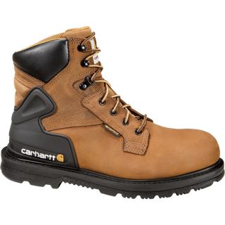 Carhartt 6 Inch Waterproof Work Boot   Bison Brown, Size 12, Model CMW6220