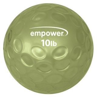 Empower Fingertip Medicine Ball With DVD 10Lb   Green
