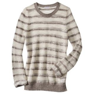 Xhilaration Juniors Open Stitched Sweater   Barnwood XS(1)