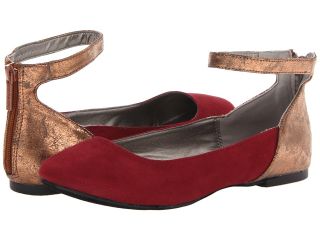 Michael Antonio Panza Metallic Womens Flat Shoes (Burgundy)