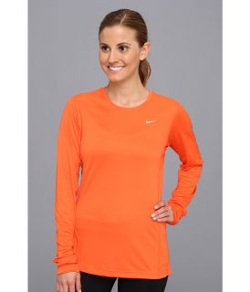 Nike Miler L/S Top Womens Workout (Orange)