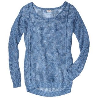 Mossimo Supply Co. Juniors Mesh Sweater   Blue XS(1)