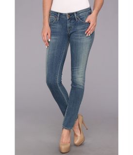 A Gold E Chloe Low Rise Slim in Portofiino Womens Jeans (Blue)