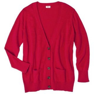 Mossimo Supply Co. Juniors Plus Size Long Sleeve Boyfriend Cardigan  Red 3
