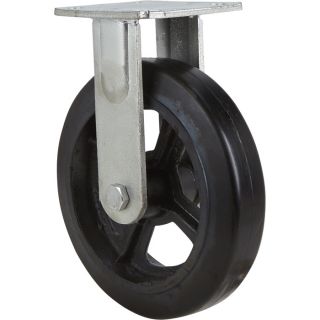 8 Inch Rigid Solid Rubber Replacement Caster