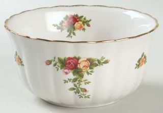 Royal Albert Old Country Roses 5 Fluted Round Bowl, Fine China Dinnerware   Mon