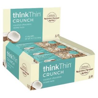 ThinkThin Crunch Nutrition Bar   Coconut Chocolate Mixed Nuts (10 Bars)