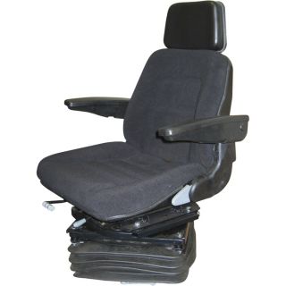 Fabric Suspension Seat   Black, Model 33001BK