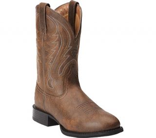 Mens Ariat Sport Round Toe   Vintage Bomber Full Grain Leather Boots