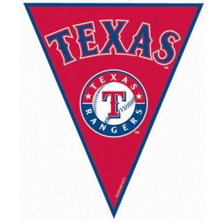 Texas Rangers Baseball Pennant Banner