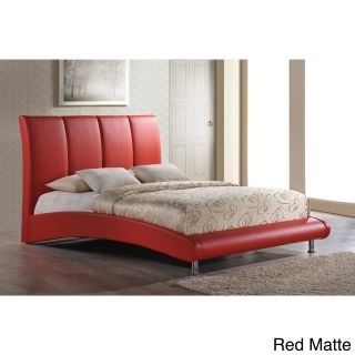 Arched Base Red Queen Bed