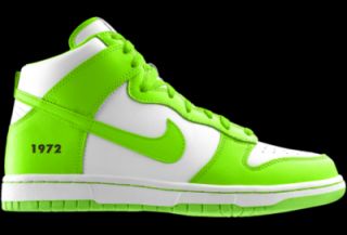 Nike Dunk High Be True iD Custom Kids Shoes (4y 6y)   Green