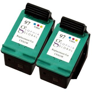 Sophia Global Remanufactured Color Ink Cartridge Replacement For Hp 97 (pack Of 2)