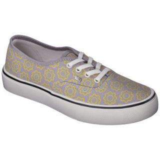 Womens Mad Love Lera Canvas Sneaker   Gray/Floral 8