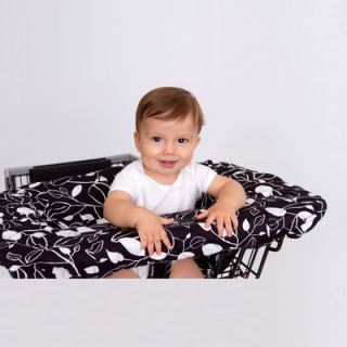Balboa Baby Shopping Cart / High Chair Cover 90111 Pattern Black & White Leaf
