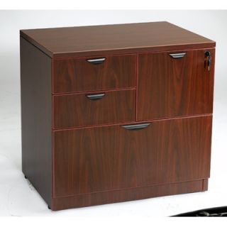 Boss Office Products 3 Drawer Combo Lateral File N114 C / N114 M Finish Maho