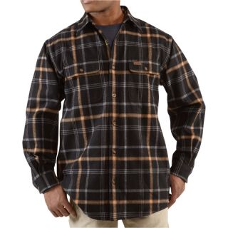 Carhartt Youngstown Flannel Shirt Jacket   Black, 3XL, Model 100081