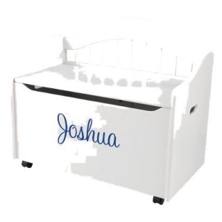 Kidkraft Limited Edition Personalised White Toy Box   Blue Joshua