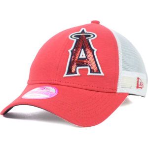 Los Angeles Angels of Anaheim New Era MLB Womens Sequin Shimmer 9FORTY Cap