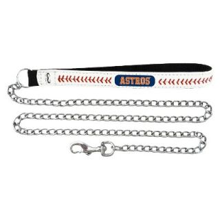 Houston Astros Baseball Leather 2.5mm Chain Leash   M