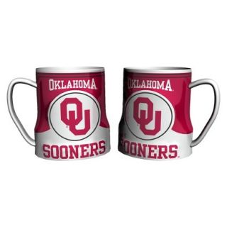 Boelter Brands NCAA 2 Pack Oklahoma Sooners Game Time Coffee Mug   Red/ White